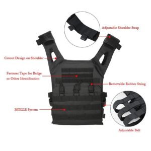 Kombat Spartan Plate Carrier Molle Vest With Ballistic Plates